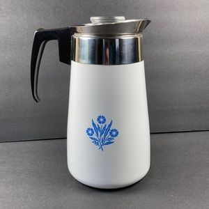 Corningware blue cornflower 9 Cup coffee pot